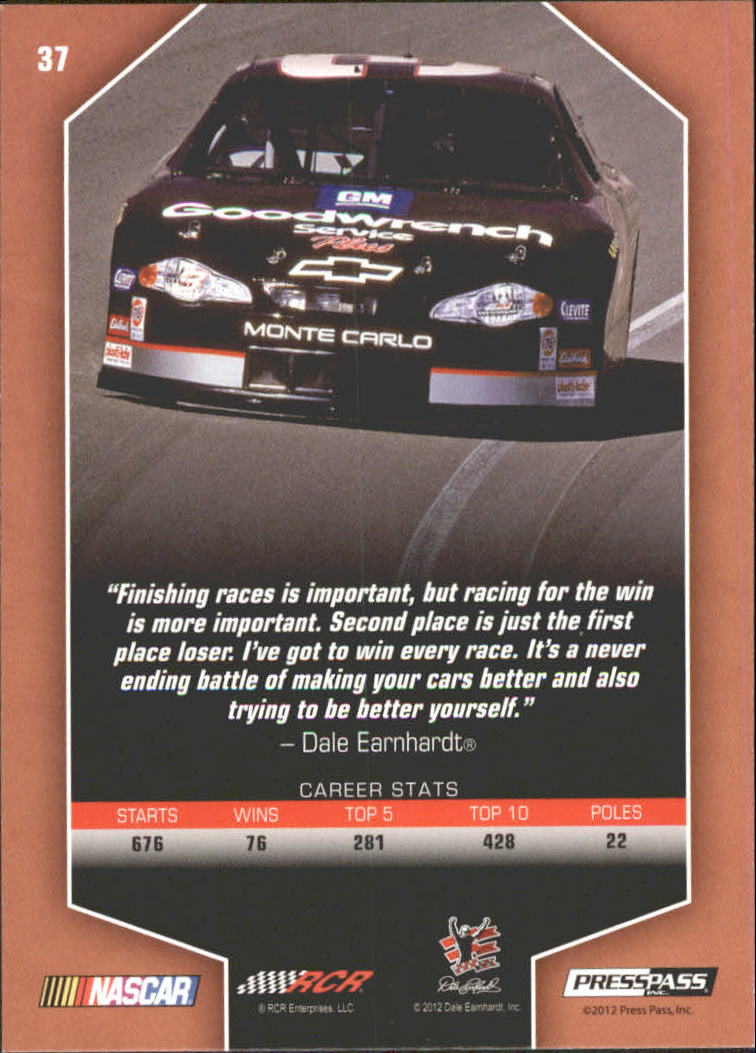 2012 Total Memorabilia Racing Card Pick