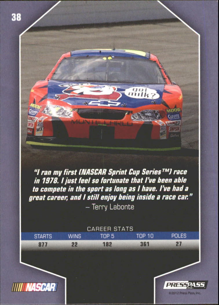 2012 Total Memorabilia Racing Card Pick