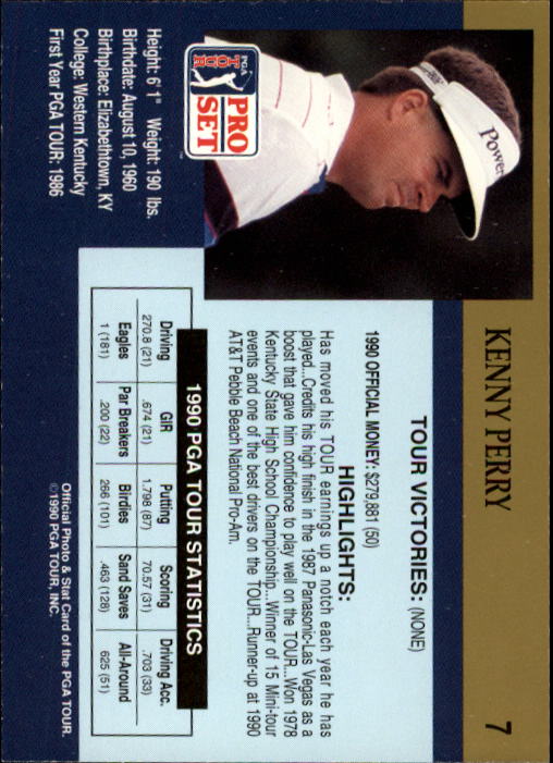 1990 Pro Set Golf Card Pick - Picture 15 of 199