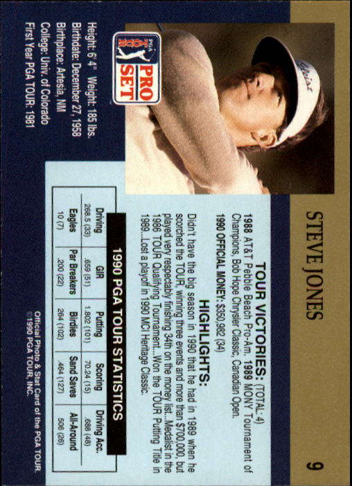 1990 Pro Set Golf Card Pick - Picture 17 of 199