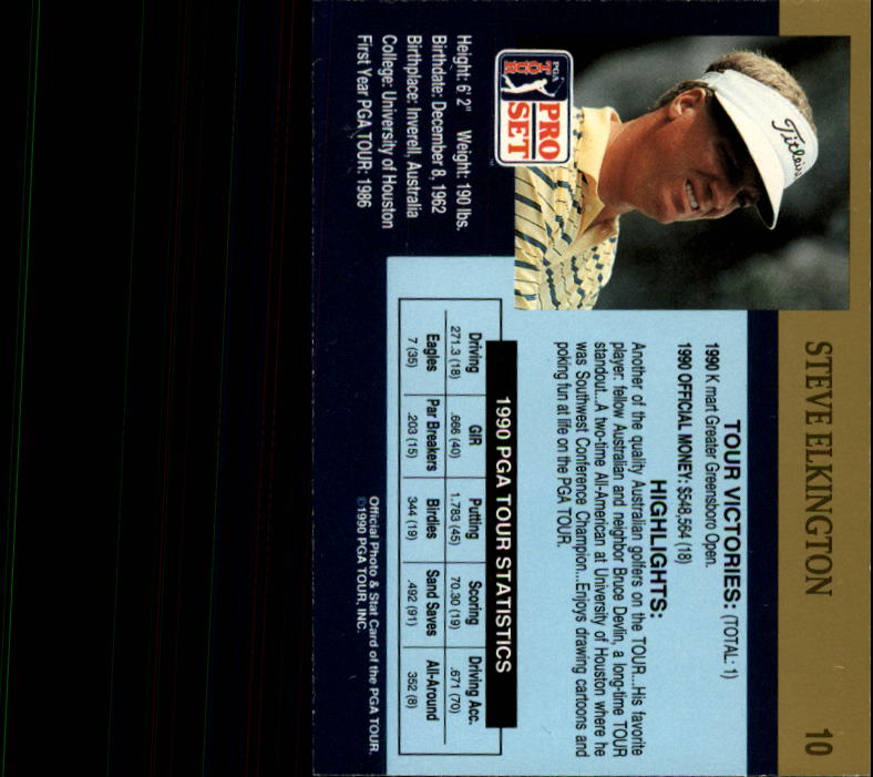 1990 Pro Set Golf Card Pick - Picture 19 of 199