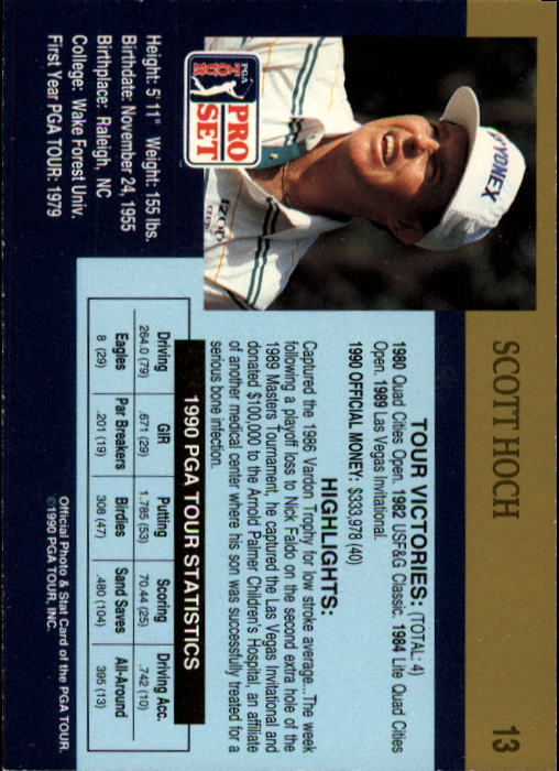 1990 Pro Set Golf Card Pick - Picture 23 of 199