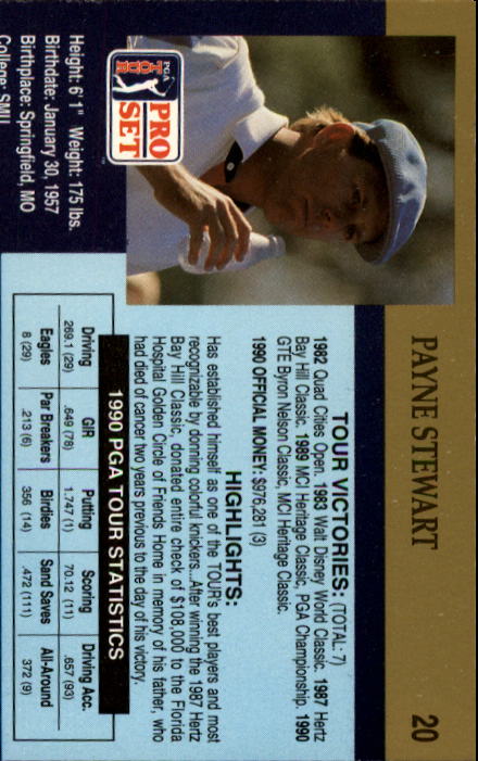 1990 Pro Set Golf Card Pick - Picture 37 of 199