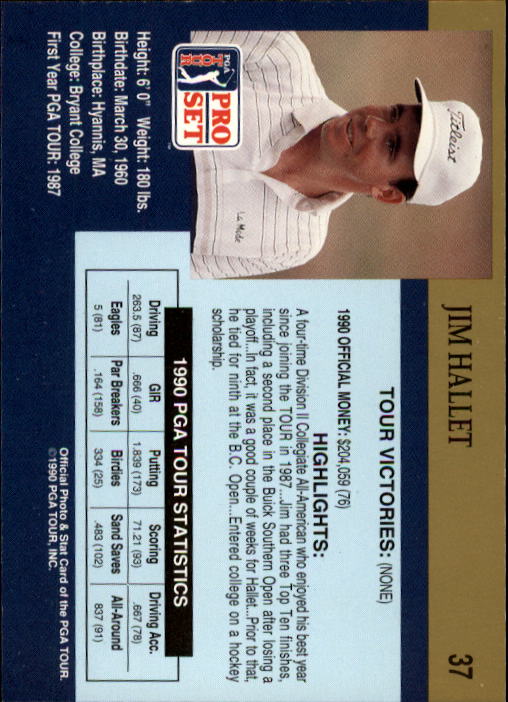 1990 Pro Set Golf Card Pick - Picture 71 of 199