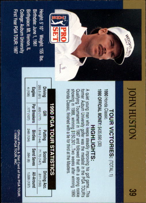 1990 Pro Set Golf Card Pick - Picture 75 of 199