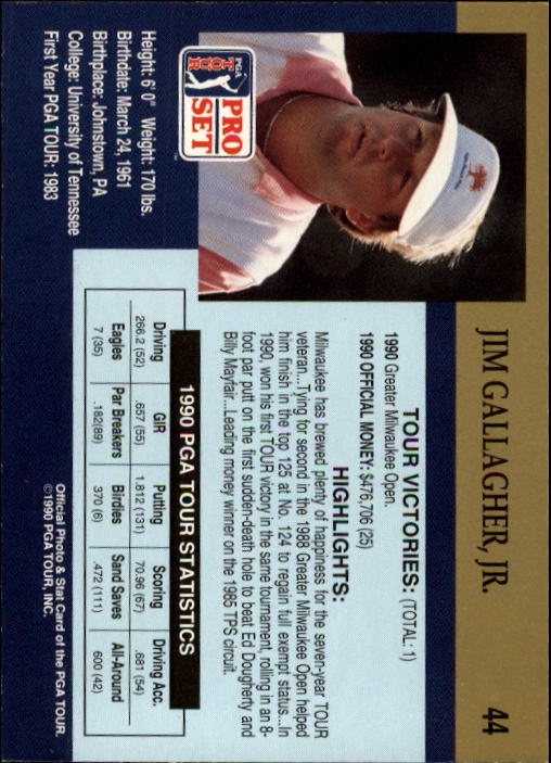 1990 Pro Set Golf Card Pick - Picture 85 of 199