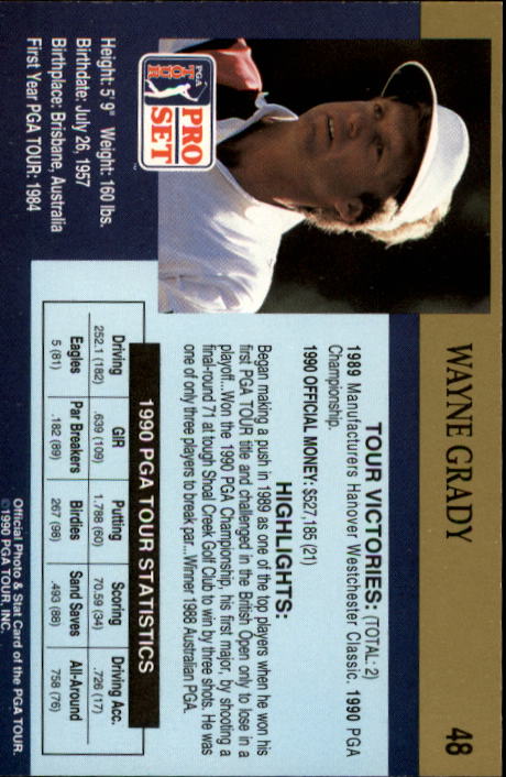 1990 Pro Set Golf Card Pick - Picture 93 of 199