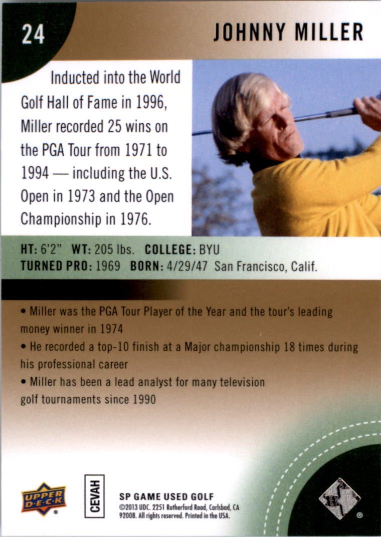 2014 SP Game Used Golf Card Pick - Picture 37 of 51