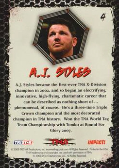 2008 TRISTAR TNA Impact Wrestling Card Pick - Bild 7 von 93