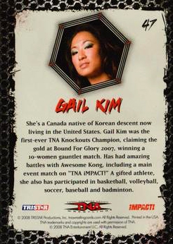 2008 TRISTAR TNA Impact Wrestling Card Pick - Bild 67 von 93
