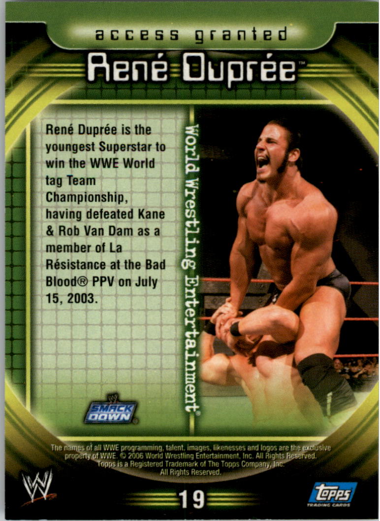 1-72 Complete Set of Wrestling Trading Cards Topps 2006 WWE INSIDER 