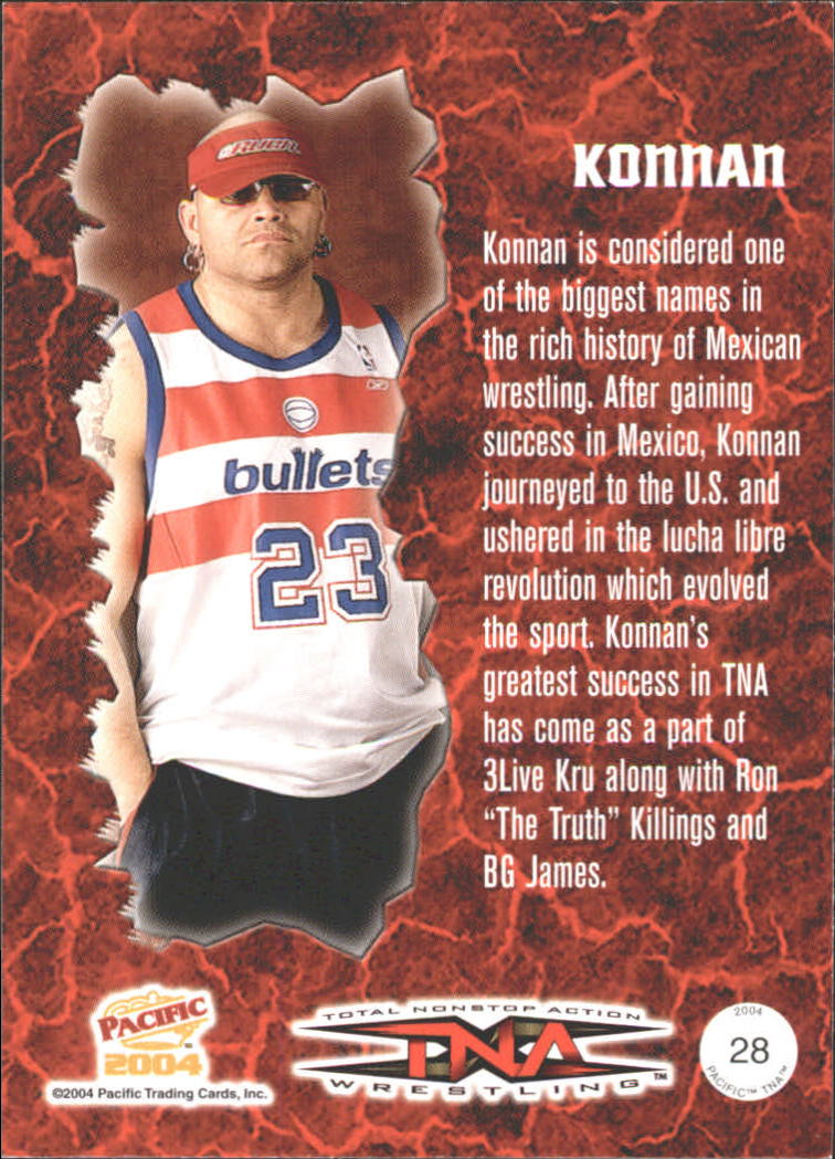3Live Kru Konnan BG James Signed 2004 Pacific TNA Impact Wrestling Card Road Dog 