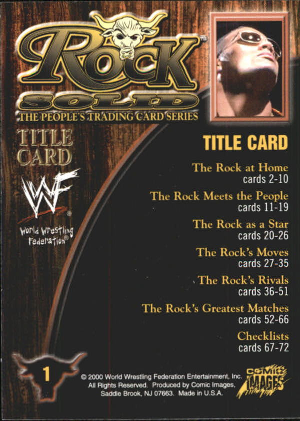 WWF ROCK SOLID  TRADING CARDS FULL SET X72 