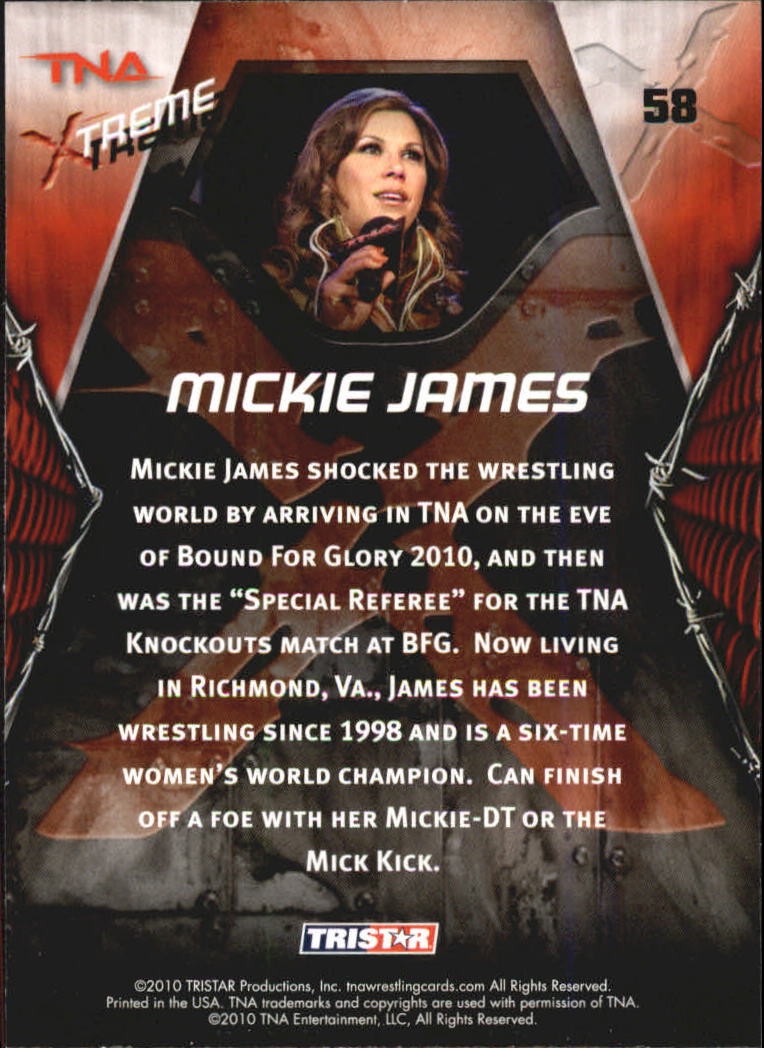B2335- 2010 TRISTAR TNA Xtreme Wrestling #s 1-100 -You Pick- 10+ 