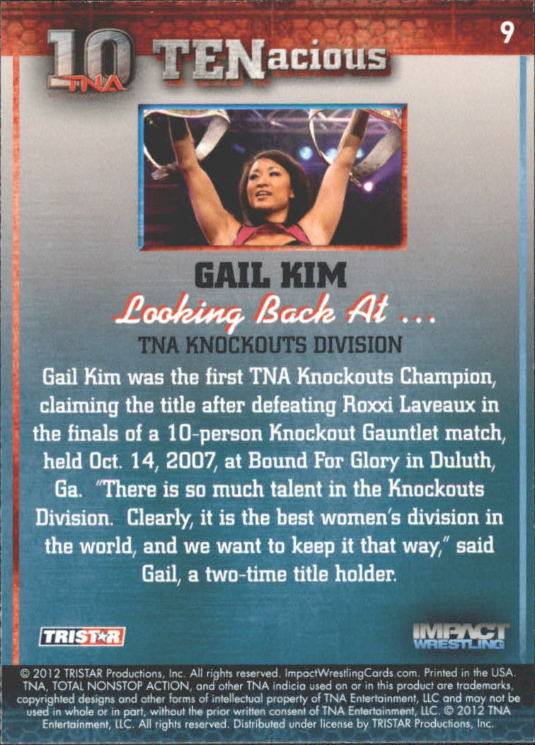 2012 TRISTAR TNA Impact TENacious Wrestling Card Pick - Picture 15 of 179