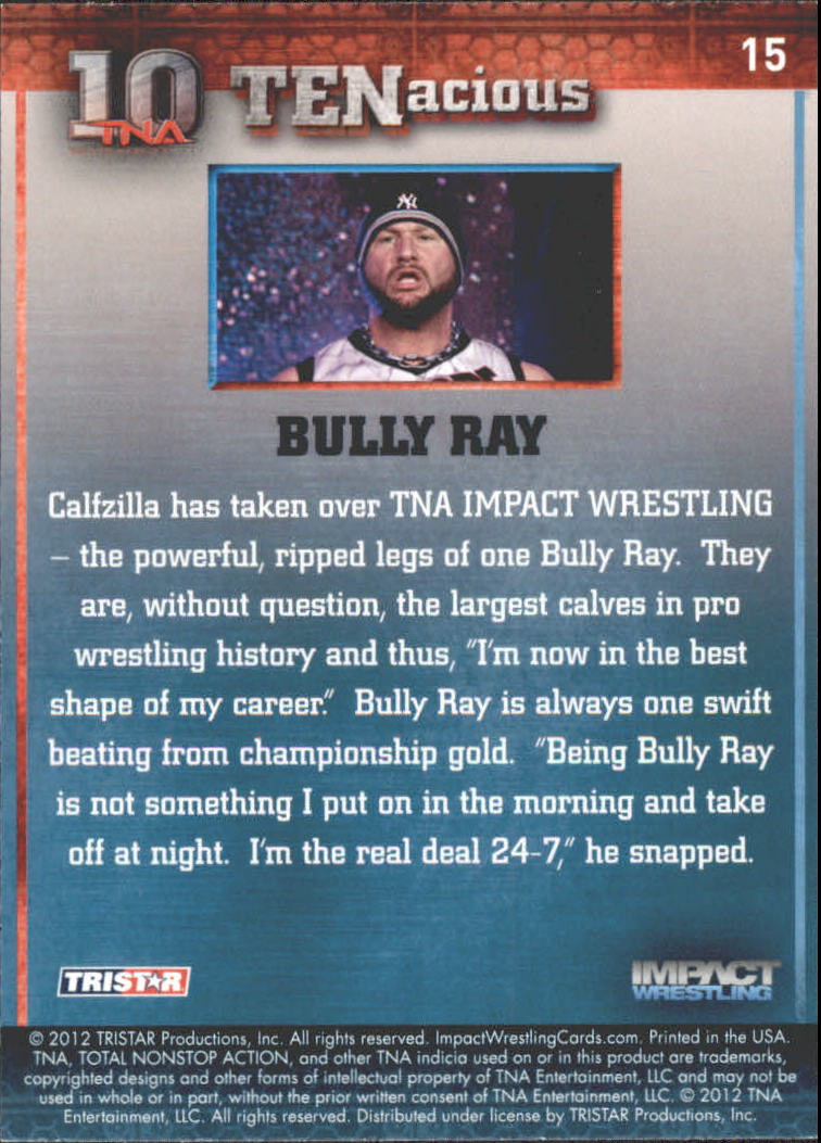 2012 TRISTAR TNA Impact TENacious Wrestling Card Pick - Picture 27 of 179
