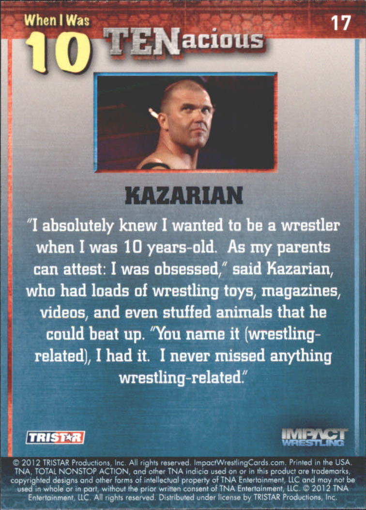 2012 TRISTAR TNA Impact TENacious Wrestling Card Pick - Picture 31 of 179