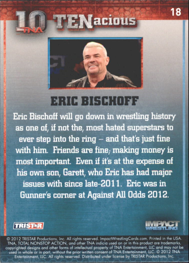 2012 TRISTAR TNA Impact TENacious Wrestling Card Pick - Picture 33 of 179