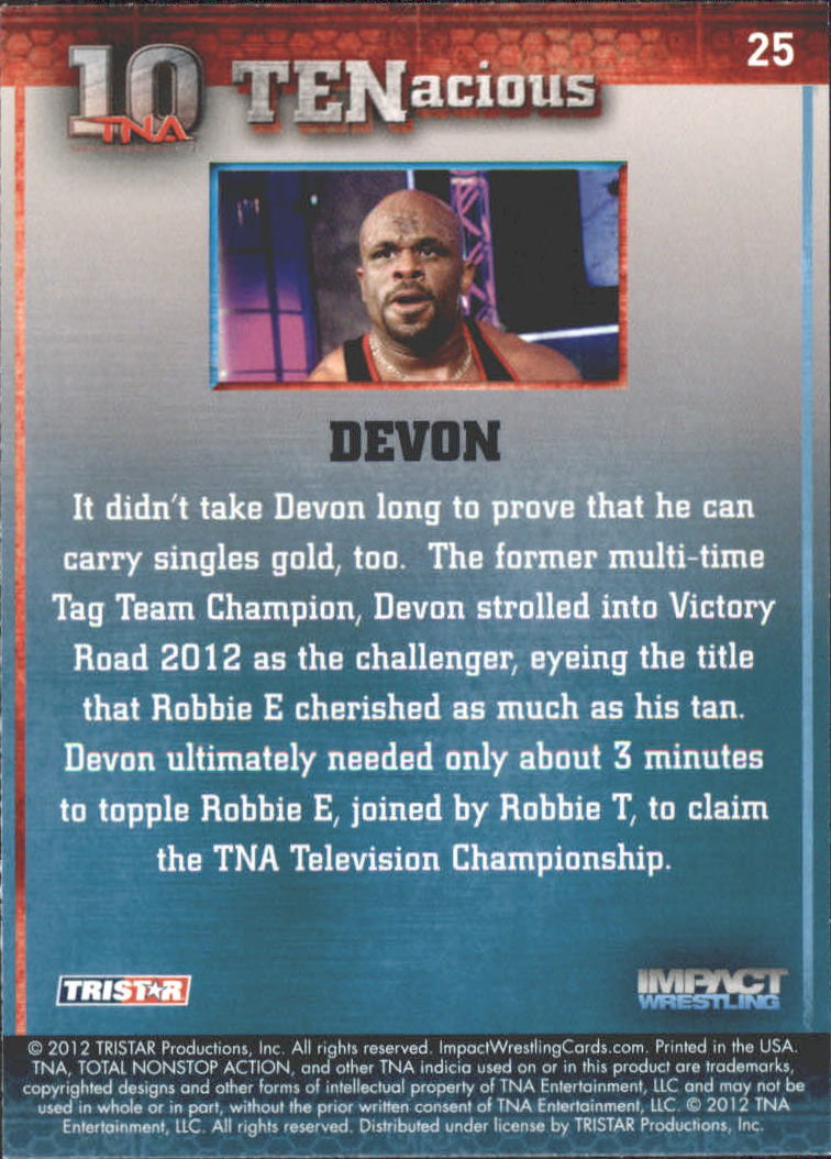 2012 TRISTAR TNA Impact TENacious Wrestling Card Pick - Picture 47 of 179