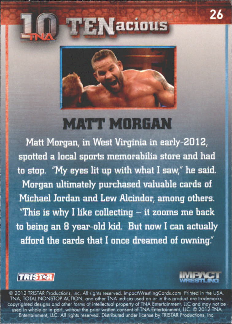 2012 TRISTAR TNA Impact TENacious Wrestling Card Pick - Picture 49 of 179