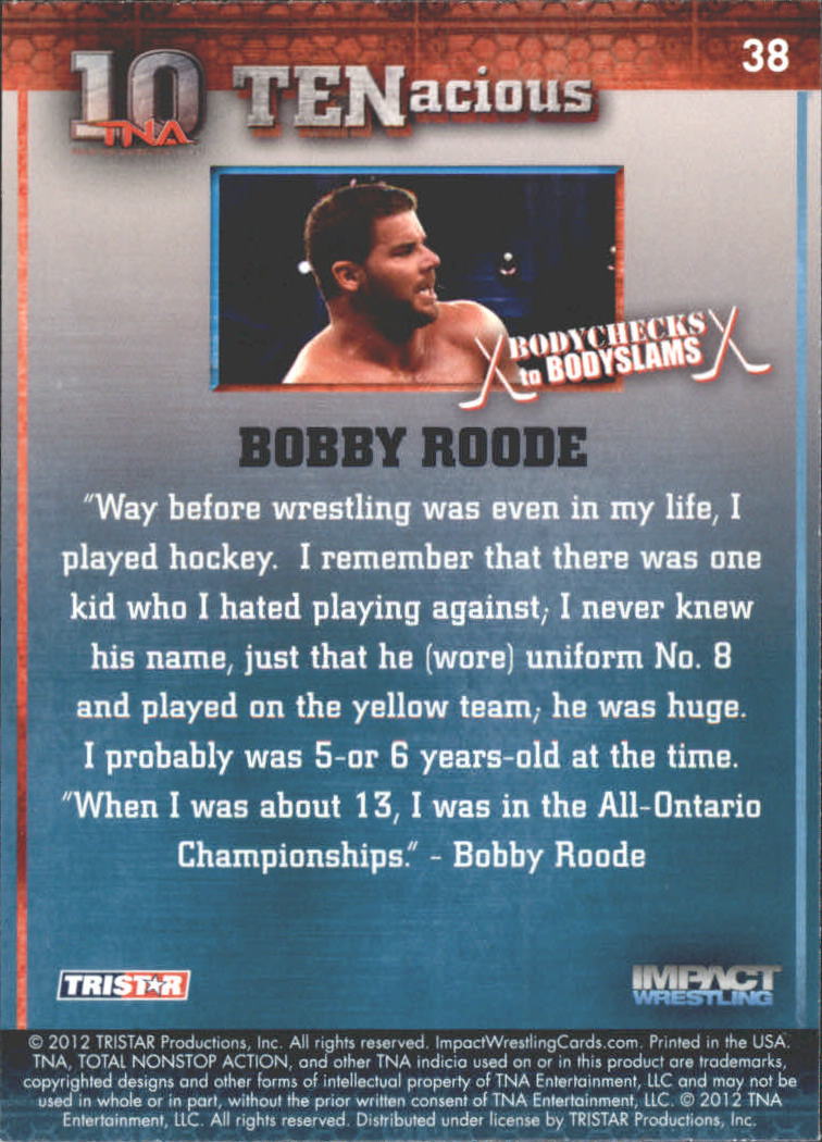 2012 TRISTAR TNA Impact TENacious Wrestling Card Pick - Picture 69 of 179
