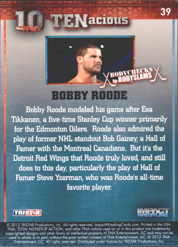 2012 TRISTAR TNA Impact TENacious Wrestling Card Pick - Picture 71 of 179