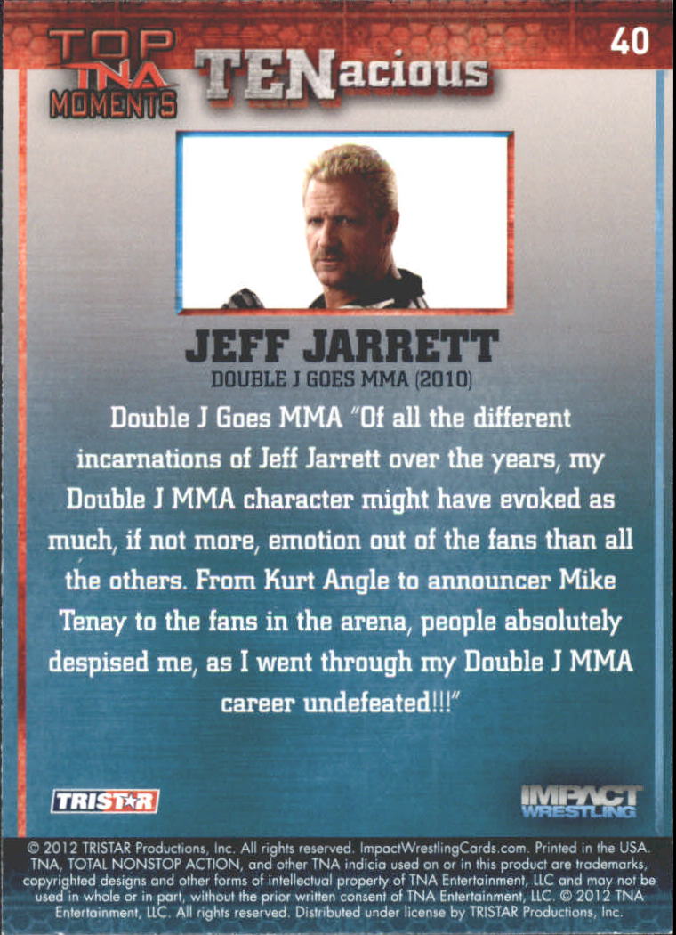 2012 TRISTAR TNA Impact TENacious Wrestling Card Pick - Picture 73 of 179