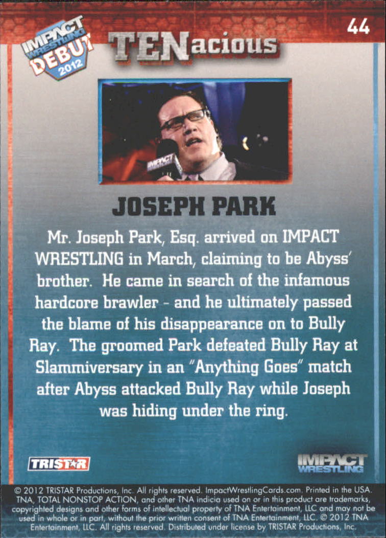 2012 TRISTAR TNA Impact TENacious Wrestling Card Pick - Picture 81 of 179