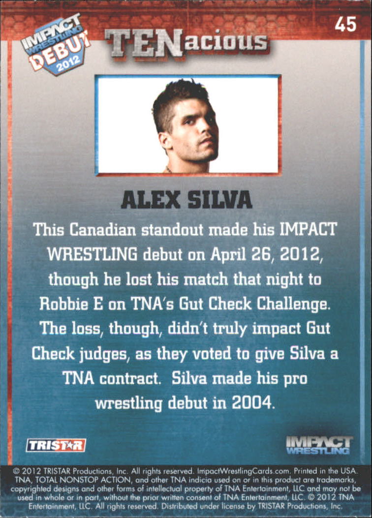2012 TRISTAR TNA Impact TENacious Wrestling Card Pick - Picture 83 of 179