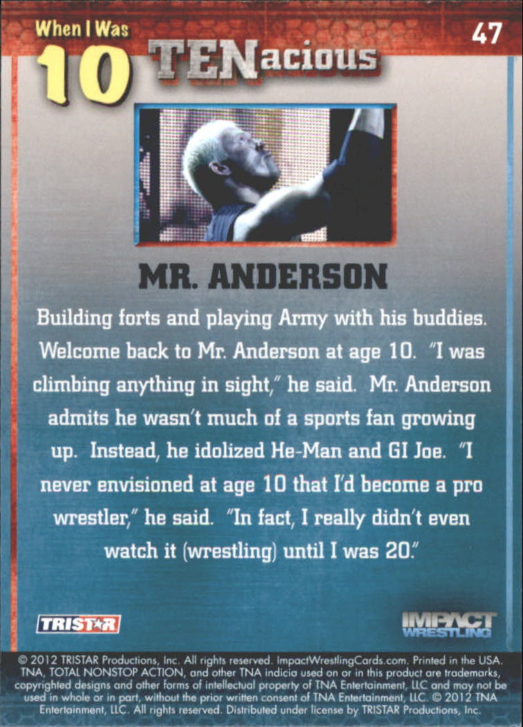 2012 TRISTAR TNA Impact TENacious Wrestling Card Pick - Picture 87 of 179