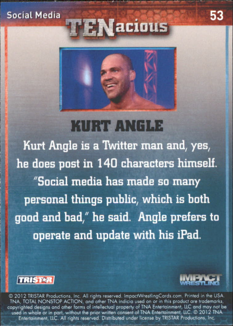 2012 TRISTAR TNA Impact TENacious Wrestling Card Pick - Picture 95 of 179