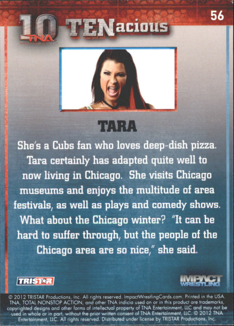 2012 TRISTAR TNA Impact TENacious Wrestling Card Pick - Picture 101 of 179