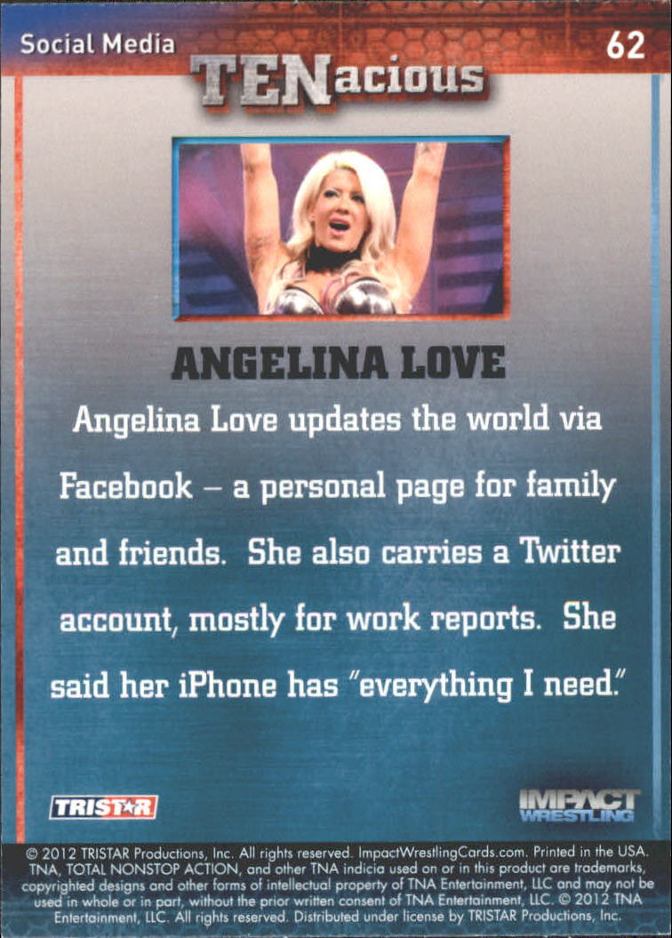 2012 TRISTAR TNA Impact TENacious Wrestling Card Pick - Picture 113 of 179