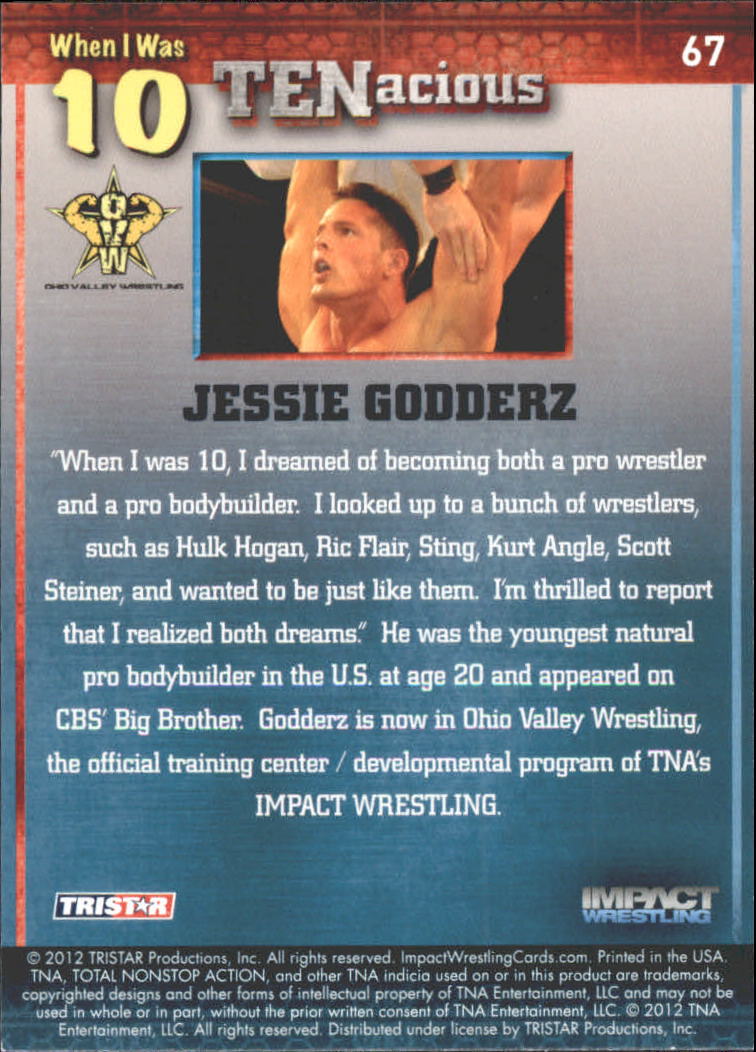2012 TRISTAR TNA Impact TENacious Wrestling Card Pick - Picture 121 of 179