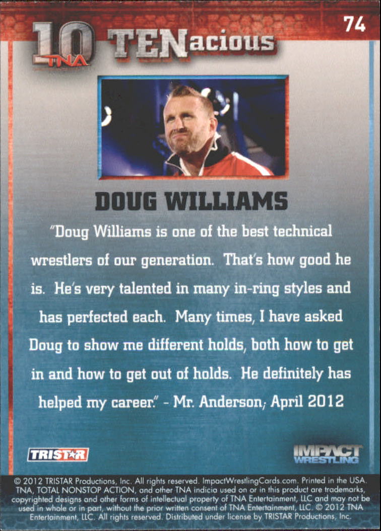2012 TRISTAR TNA Impact TENacious Wrestling Card Pick - Picture 133 of 179