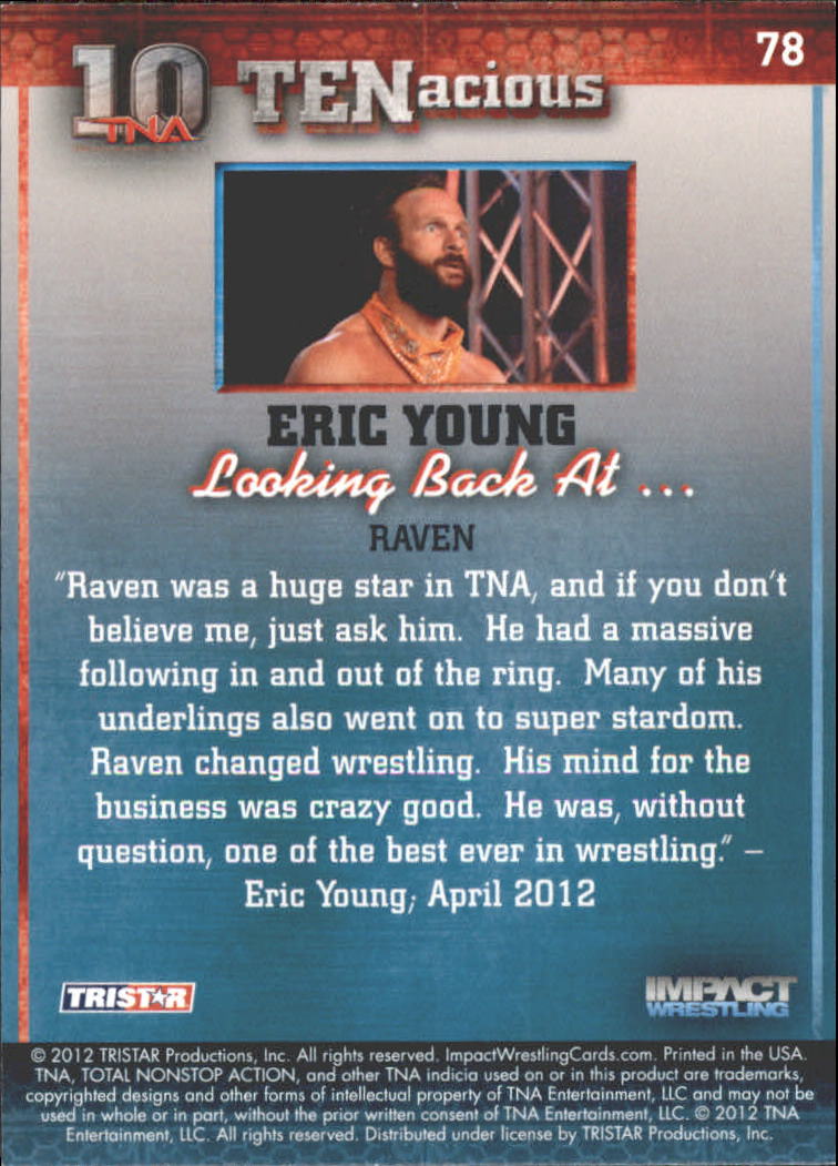 2012 TRISTAR TNA Impact TENacious Wrestling Card Pick - Picture 139 of 179