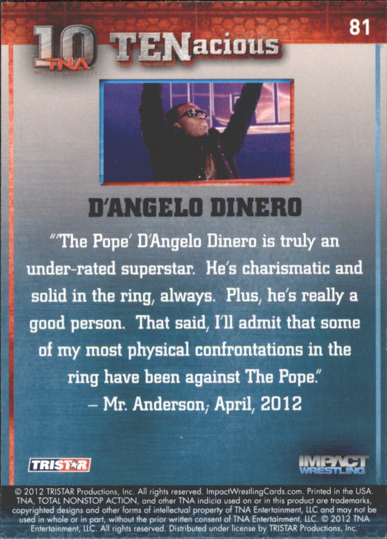 2012 TRISTAR TNA Impact TENacious Wrestling Card Pick - Picture 145 of 179
