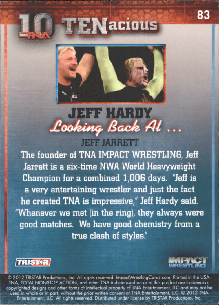 2012 TRISTAR TNA Impact TENacious Wrestling Card Pick - Picture 149 of 179