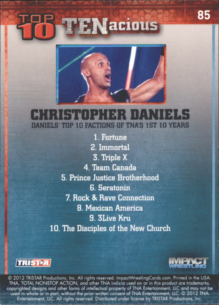 2012 TRISTAR TNA Impact TENacious Wrestling Card Pick - Picture 153 of 179