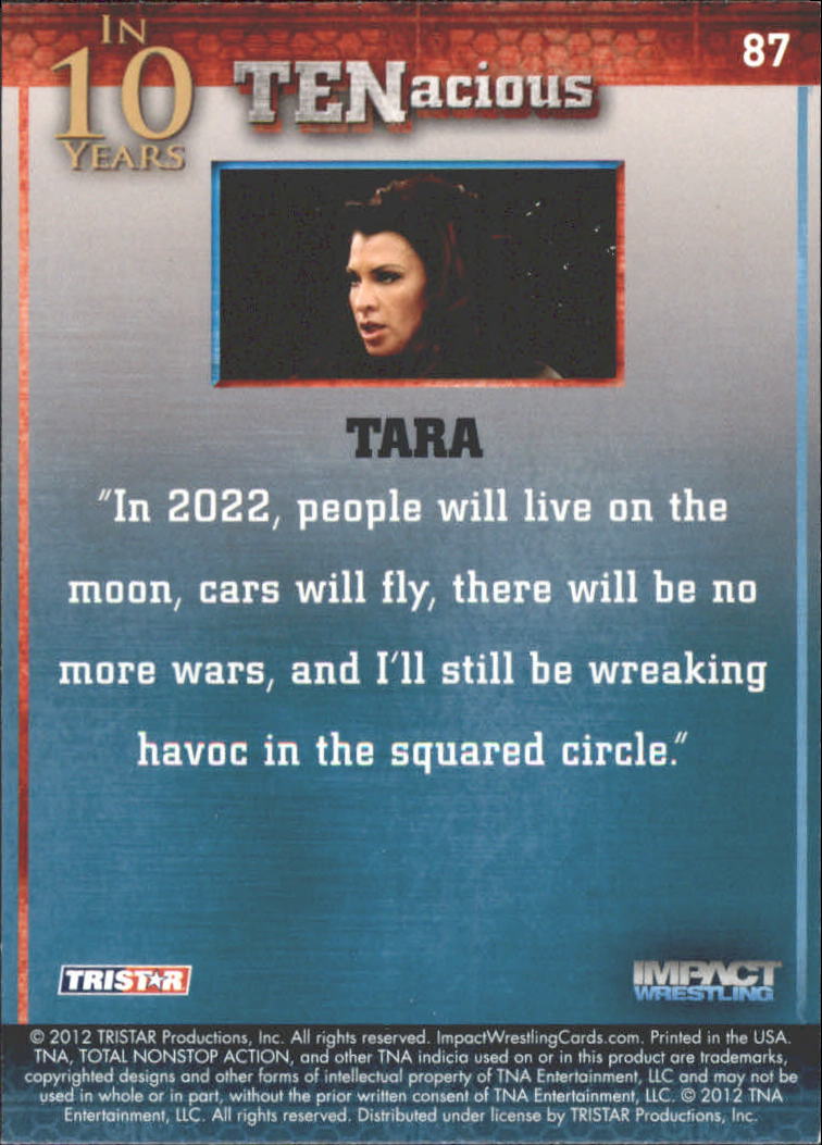 2012 TRISTAR TNA Impact TENacious Wrestling Card Pick - Picture 157 of 179