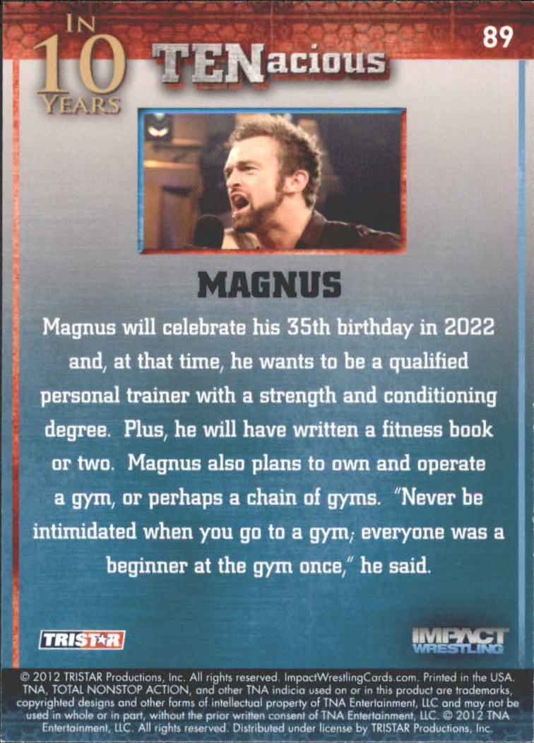 2012 TRISTAR TNA Impact TENacious Wrestling Card Pick - Picture 159 of 179