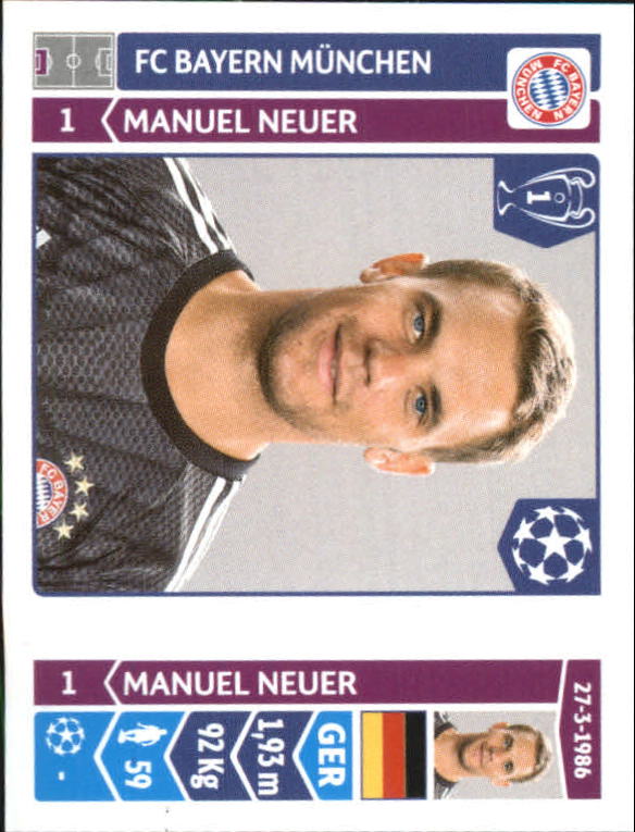 B0713- 2014-15 Panini UEFA Champions League 251-500 -You Pick- 15+ FREE US SHIP