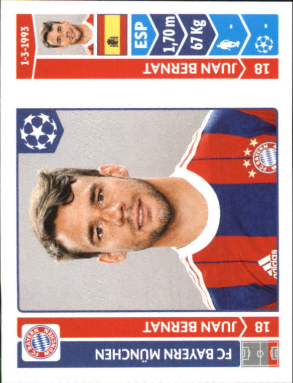 B0713- 2014-15 Panini UEFA Champions League 251-500 -You Pick- 15+ FREE US SHIP