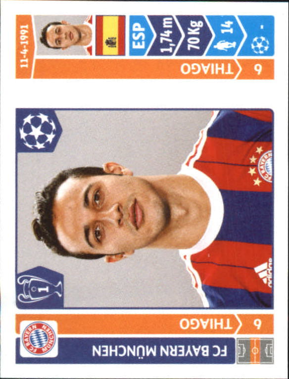 B0713- 2014-15 Panini UEFA Champions League 251-500 -You Pick- 15+ FREE US SHIP