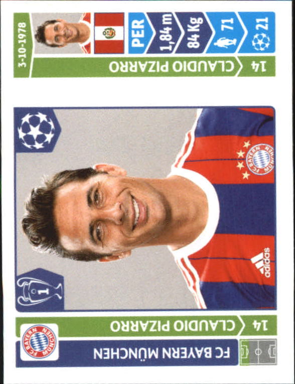 B0713- 2014-15 Panini UEFA Champions League 251-500 -You Pick- 15+ FREE US SHIP