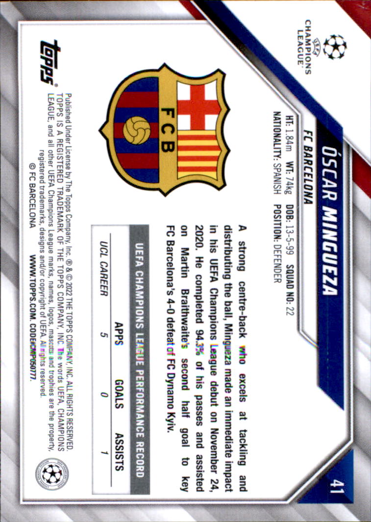 2021-22 Topps UEFA Champions League Soccer Card Pick