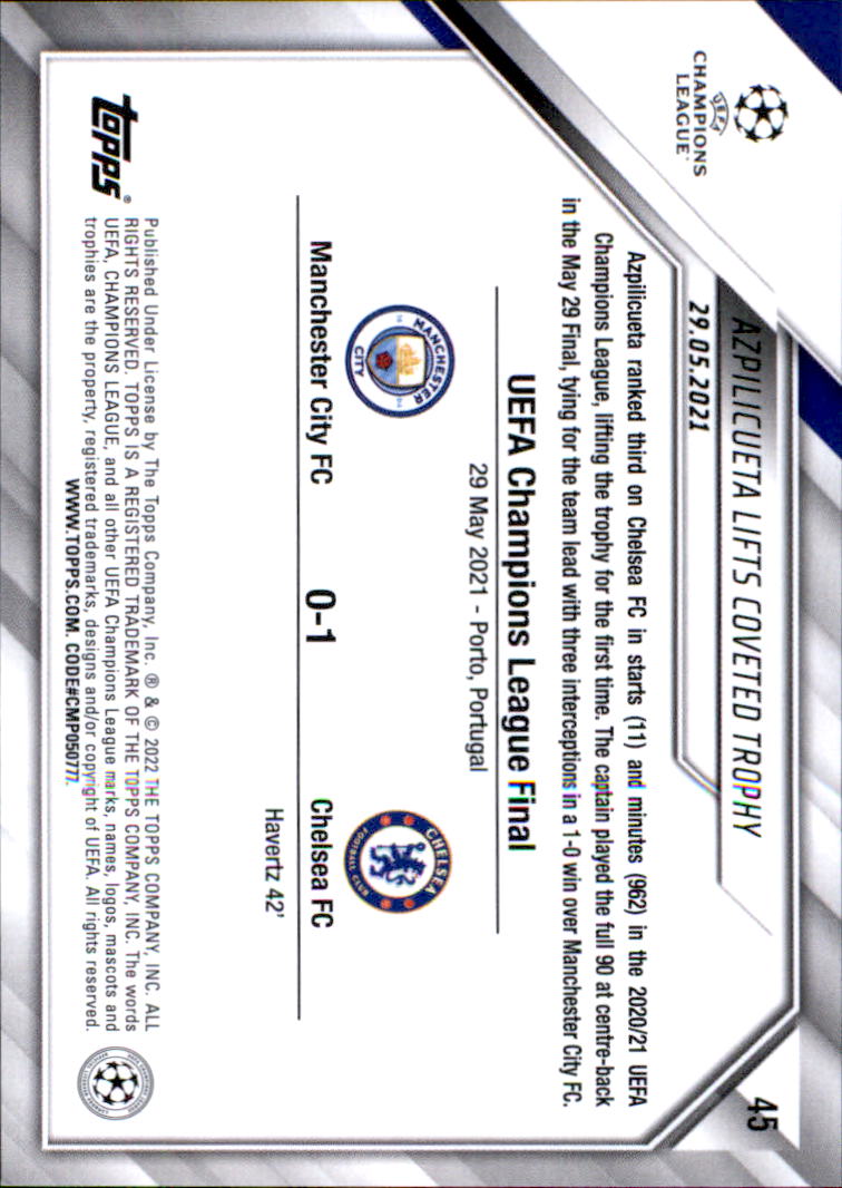 2021-22 Topps UEFA Champions League Soccer Card Pick