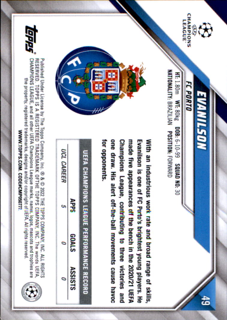 2021-22 Topps UEFA Champions League Soccer Card Pick