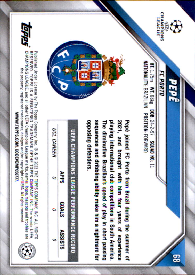 2021-22 Topps UEFA Champions League Soccer Card Pick