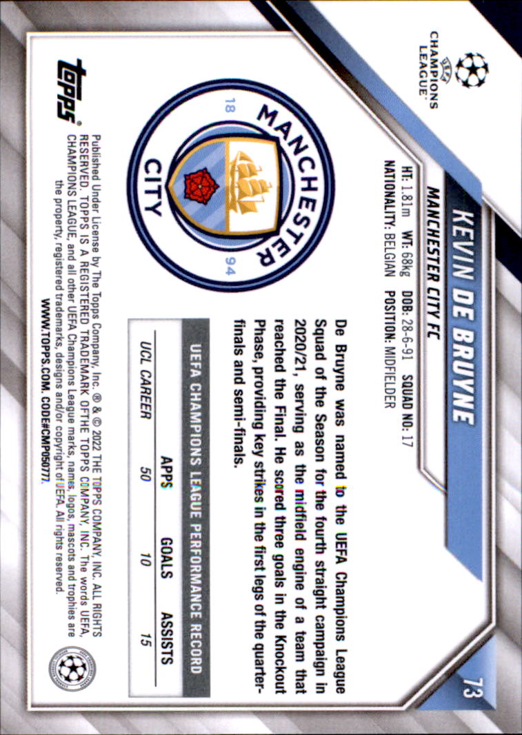 2021-22 Topps UEFA Champions League Soccer Card Pick